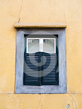 Old window in Bairro Alto, Lisbon, Portugal photo