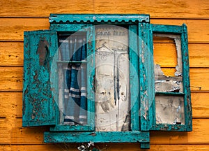 Old Window in Caminito Argentina photo