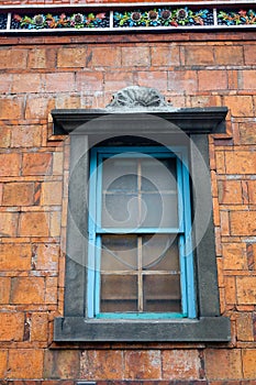 Old window at Chinese temple in Taipei, Taiwan