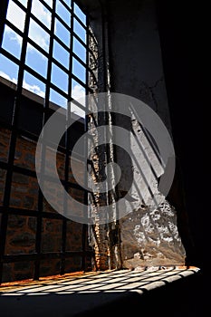 Old window at Eastern State Penitentiary