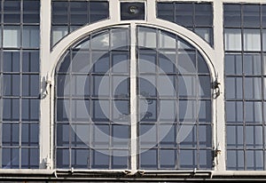 Old window with leaded glass in Canterbury, England