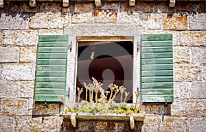 Old Window on the Mediterranean house