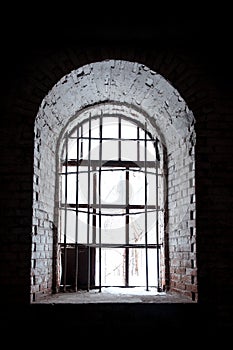 Old Window Set in an Ancient Stone Building