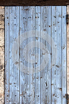 Old window shutters, closed