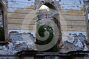 an old wall from a big castle
