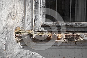 Old window and window sill