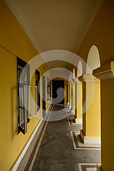 Old windows and columns