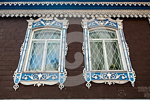 Old windows in house