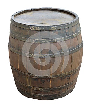 Old wine barrel