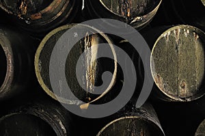 Old wine barrels