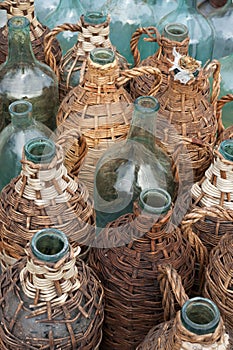 Old wine bottles