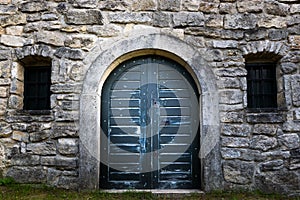 Old wine cellar door