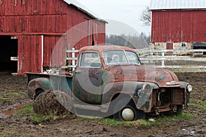Old Wisconsin Dairy Farm Truck photo