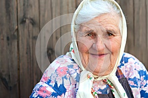 The old woman age 84 years