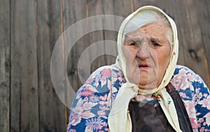 The old woman age 84 years