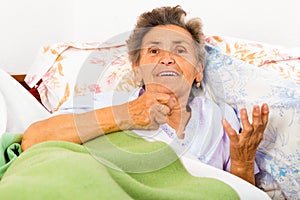 Old Woman in Bed