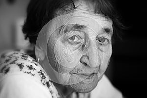 Old woman face