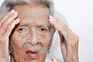 The old woman`s felling lonely.dementia and Alzheimerâ€™s disease