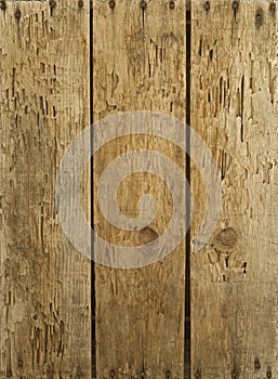 Vecchio legna tavole inchiodato 