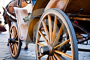 Old wood carriage