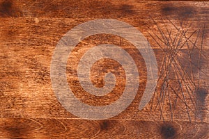 Old wood cutting board background