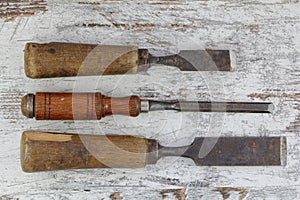 Old wood cutting tools