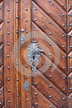 Old wood door