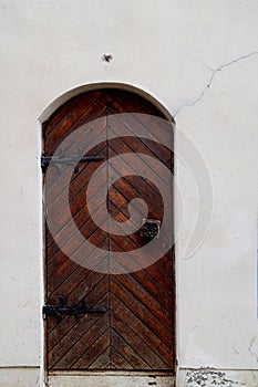 Old wood door