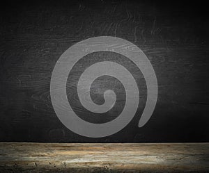 Old wood kitchen table