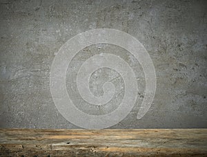 Old wood kitchen table