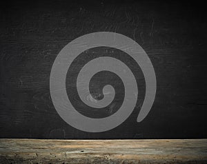 Old wood kitchen table