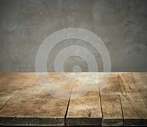 Old wood kitchen table