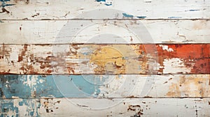 Old wood planks texture background, vintage worn color painted boards, rough grungy wooden wall. Concept of design, crack, grunge