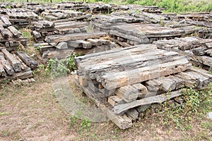 Old Wood Railway Sleepers