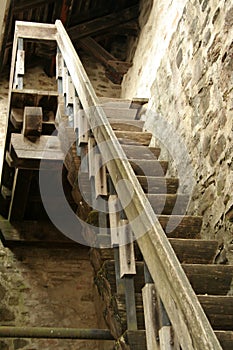 Old wood stairs