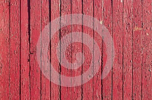 Old wood surface. Old peeling paint. Wooden boards. Wooden door. Painted surface. Vintage background.