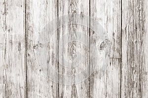 Old wood texture. Gray vintage wooden table. Retro style, light background. Grey rustic surface, grunge. Design element. Abstract