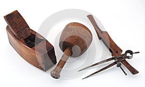 Old wood tools