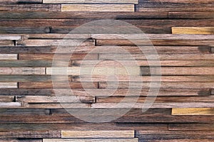 Old wood wall background, dark wooden floor abstract texture