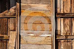 Old wood wall and windows