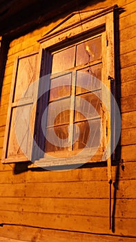 Old wood window