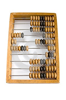 Old wooden abacus.