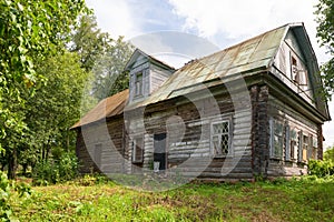 Old abandoned house on a hill