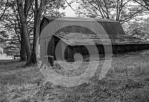 An Old Wooden Antique Barn