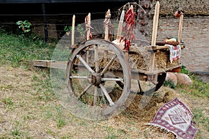 Old wooden araba carriage