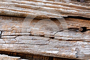 Old Wooden Background of Distressed Barn Planks