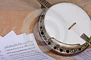Old Wooden Banjo