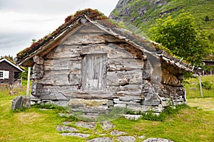 Old wooden barn in Norway