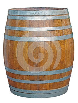 Old wooden barrel