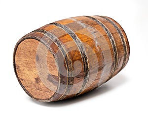 Old wooden barrel